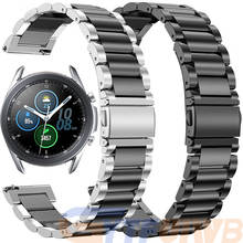 Ремешок из нержавеющей стали для смарт-часов Samsung Galaxy Watch 3 41 мм R840, сменный Браслет для Galaxy Watch 42 мм, 20 мм 2024 - купить недорого