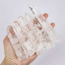 1pc Natural Crystal White Quartz Wand Crystals Pillars Column Energy Stones Ore Raw Materials Chakra Transparent Stones 8-12CM 2024 - buy cheap