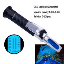 Hand Held 2In1 Salinity Refractometer With Automatic Temperature Compensation For Seawater And Marine Fishkeeping Aquarium 2024 - buy cheap
