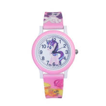 Color Horse Design Cartoon Pony Baby Watch Children Students Quartz Kids Watches for Girls Party Gifts Relogio Kol Saati Clock 2024 - buy cheap