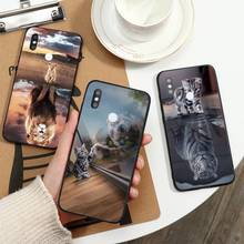 Cute cat lion tiger animal Phone Case For Xiaomi Redmi note 7 8 9 t k30 max3 9 s 10 pro lite 2024 - buy cheap