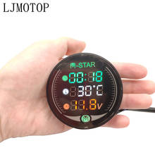 Motorcycle Voltmeter Clock Thermometer Digital Display Meter Sensor For Honda CB1100 GIO CRF1000L AFRICA TWIN CBF 1000 CB600F 2024 - buy cheap