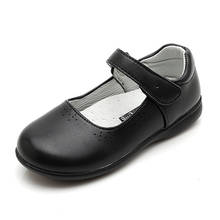 SKOEX-zapatos de vestir de uniforme escolar Mary Jane para niñas, calzado plano informal con correa de cuero, fiesta Formal, boda, color negro 2024 - compra barato