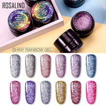 Rosalind-esmalte em gel brilhante arco-íris para unhas, 5ml, híbrido, manicure, arte, design, base e cobertura de esmalte 2024 - compre barato