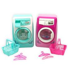 Kids Mini Simulation Light Electric Washing Machine Basket Pretend Play Toy Set Pretend  Housekeeping Toys 2024 - buy cheap