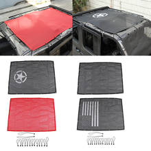 Sunshade Cover for Jeep Wrangler JL 2018 Up Top Rear Trunk Sunshade Anti UV Sun Protection Mesh Net Protection Car Styling 2024 - buy cheap