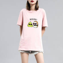 Cute Korean Top Wassa Bae Sushi Print T-shirts Cotton Summer O-neck Tops Women 2020 New Harajuku Kawaii Graphic T Shirt Ladies 2024 - buy cheap