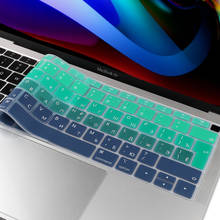 US/EU Russian Enter Silicone Keyboard Protector Cover For New Macbook Air 13 2019 A1932 Touch ID EU Layout Soft Keyboard Skin 2024 - buy cheap