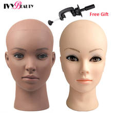 Bald Mannequin Head Stand Soft PVC Female Cosmetology Manikin Head Training Dolls Head For Wigs Caps Lashes Jewelry Display 2024 - buy cheap