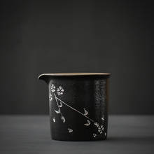 LUWU japanese ceramic tea pitchers cherry blossom chahai chinese tea accessories 165ml 2024 - buy cheap