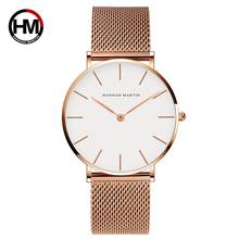 Hannah Martin Luxury Brand Men Quartz Watch Boys Watches Fashion Business Life Waterproof Wristwatch Clock Relogio Masculions 2024 - buy cheap