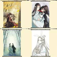 40cm * 60cm grão-mestre do cultivo demoníaco wei wuxian lan wangji poster scroll picture cosplay prop decoração feminino presente dos homens 1 pçs 2024 - compre barato