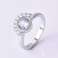 Anillo de circón Simple delicado MENGYI para mujer 9 2 5 anillo de compromiso de amor anillos joyas regalos de boda de moda para mujer 2024 - compra barato