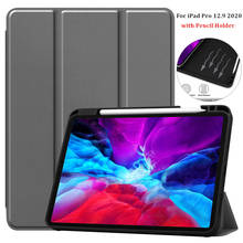 Funda For iPad Pro 12 9 12.9 2020 2021 Case with Pencil Holder Flip Magnetic Smart Cover For iPad Pro 12 9 2020 2018 Case Tablet 2024 - buy cheap