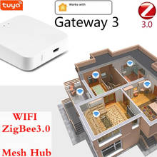 Tuya ZigBee Smart Mini Gateway Hub Smart Home Life APP Wireless Remote Controller Works With Alexa Google Supports 2.4G WIFI 2024 - buy cheap