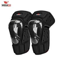 WOSAWE Motorcycle Knee Pad Carbon Fiber Men Women Adjustable Breathable Warm Knee Protection Racing Protective Guard Gear 2024 - buy cheap