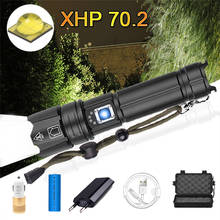 Linterna LED superbrillante XHP70.2, 26650 linternas XLamp XHP50, luz táctica recargable por USB, con Zoom 18650 2024 - compra barato