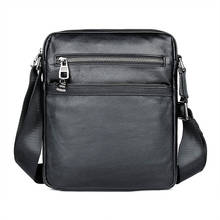 Shoulder Bags Man Genuine Leather 2019 Black Travel Casual Crossbody Bags Messenger Bag Men 2024 - buy cheap