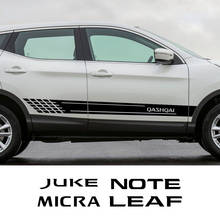 Saia lateral do carro decalques adesivos para nissan altima juke folha micra murano nota patrulha qashqai sentra sylphy x-trail acessórios 2024 - compre barato