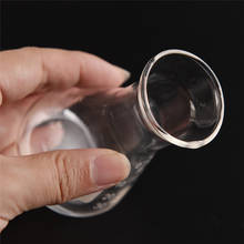 Balão de vidro cônico, equipamento para rotulagem, copo largo, triangular, transparente, 50ml 2024 - compre barato