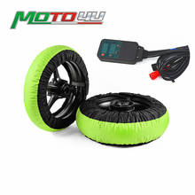 0-99 degree Adjustable Motorcycle Tyre Warmer Front& Rear 120/200 Digital Tire Warmer Electric Blankets Kawasaki Green 2024 - buy cheap