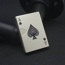 Metal Playing Cards Jet Lighter Unusual Torch Turbo Butane Gas Lighter Creative Windproof Outdoor Lighter Funny Toys For Men 2024 - buy cheap