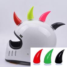 85% Hot Sales ！Waterproof Double-sided Adhesive Rubber Cute Helmet Devil Horns for Motorcycle Helmet 2024 - buy cheap