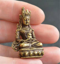 Estatua de cobre de latón, pequeña estatua de Buda tallada a mano 2024 - compra barato