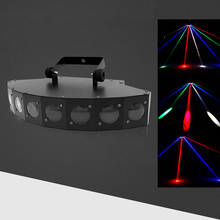 Dmx conduziu a luz 90-240 v do feixe de discoteca oito olhos luzes de festa profissional 8 lente feixe de iluminação de palco colorido laser projetor 2024 - compre barato