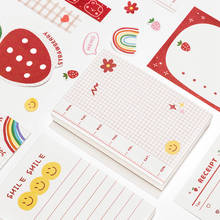 100 Sheets Cute Strawberry Rabbit Bear Memo Pad Kawaii Sticky Notes Girl Diary DIY Decorative School Notebook Stationery 2024 - buy cheap