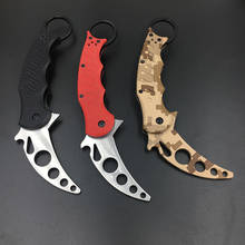 knife Practice traning knife dull tool no edge karambit knife claws fixed balde 3Cr13Mov G10 handle 2024 - buy cheap