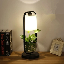 Creative Table Lamp Desk LED lamp Bedside Reading Studying Bedroom Lighting Black Iron Clear Glass LampShade For Living Room T45 2024 - buy cheap