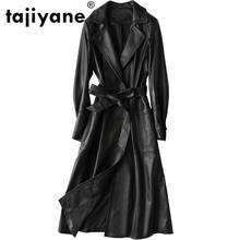 Real Genuine Leather Jacket Women Tops 2020 Autumn Winter Coat Women Windbreaker Sheepskin Jacket Korean Trench Long Coat ZT383 2024 - buy cheap