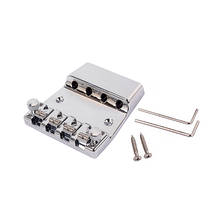 4 String Bass Saddle Bridge 18mm String Spacing Chrome Alloy Adjustable Saddle Bridge For Rickenbacker Guitar Repair Tool parts 2024 - buy cheap