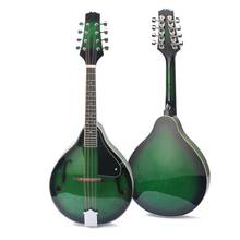 8-струнная мандолина из липы, музыкальный инструмент, зеленая тонкая стальная струна, струнный инструмент из розового дерева для начинающих 2024 - купить недорого