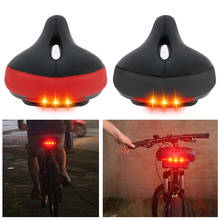 3D GEL Bicycle Saddle Hollow Breathable Comfortable MTB Bike Saddles with Tail Light Shockproof Soft Cycling Seatsoft Bike Seat 2024 - buy cheap