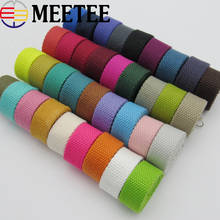 4M 25mm 2mm Thick Polyester-cotton Webbings Canvas Bag Webbing Ribbon Backpack Belt Strapping Bias Binding Tape 2024 - buy cheap