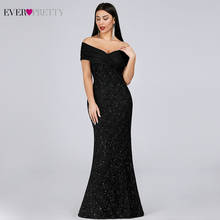 Black Lace Evening Dresses For Women Ever Pretty Mermaid Off Shoulder Beaded Elegant Formal Party Gowns Robe De Soiree Sirene 2024 - buy cheap