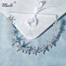 Miallo Fashion Star Rhinestone Headband for Women Hair Accessories Prom Silver Color Hair Jewelry Trendy Party Headpiece Gifts 2024 - buy cheap