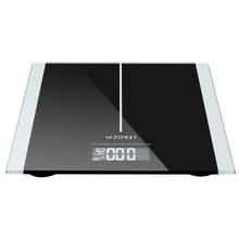 US Warehouse 180Kg Slim Waist Pattern Personal Scale Black LCD Display Weighting Scale Transp Bathroom Weight Scale 2024 - buy cheap