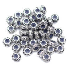 250Pcs Spacer European Beads Pattern Stoppers Rubber Fit Charm Bracelet Jewelry Findings Component 11x5mm 2024 - buy cheap