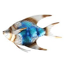 Metal Fish Wall Decor for Garden Ornaments Outdoor Pond Decoration Garden Statues and Sculptures Miniaturas Lawn Ornaments 2024 - buy cheap