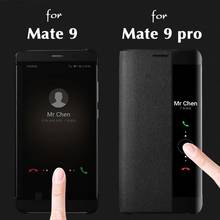 Роскошный чехол-книжка Smart View для Huawei Mate 9 Pro 9pro, Магнитный кожаный чехол для Huawei Mate9 Pro Mate9pro, противоударные чехлы 2024 - купить недорого
