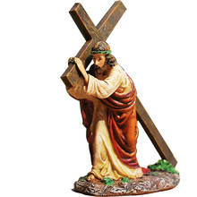 Figura de resina con forma de cruz para decoración de automóviles, accesorios de decoración, regalo, crisol, Jesús 2024 - compra barato