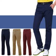 Calças de golf masculinas de alto elástico macio à prova de vento, calças de golfe respiráveis, roupas esportivas masculinas, calças de comprimento total d0652 2024 - compre barato