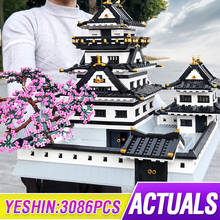MOULD KING Japanese Architecture Building Block The Himeji Castle Bricks Set Creative Difficulty Adult Assembling Toys 2024 - buy cheap