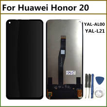 Display lcd para huawei honor 20 display lcd tela de toque digitador assembléia com moldura para huawei honor 20 YAL-L21 YAL-AL00 lcd 2024 - compre barato