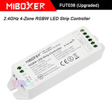 FUT038 (Upgraded) DC12V~24V RGBW led lamp tape dimmer Miboxer 2.4GHz 4-Zone RGBW LED Strip light Controller 2024 - buy cheap