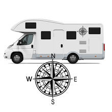 1pcs Compass Motorhome Vinyl Graphic - Nautical Camper Car Caravan Stickers Decals tu-8613 2024 - buy cheap