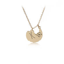 Simple Style Cute Sloth Pendant Necklace For Women Girls Fashion Lovely Animal Charms Choker Jewelry Party Special Gifts 2024 - buy cheap